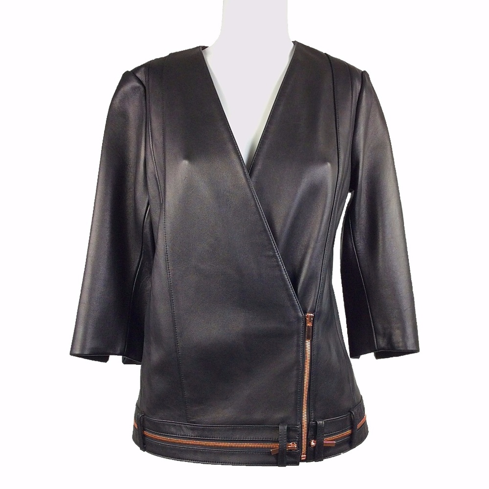 Thomas Wylde Kimono Style Leather Jacket